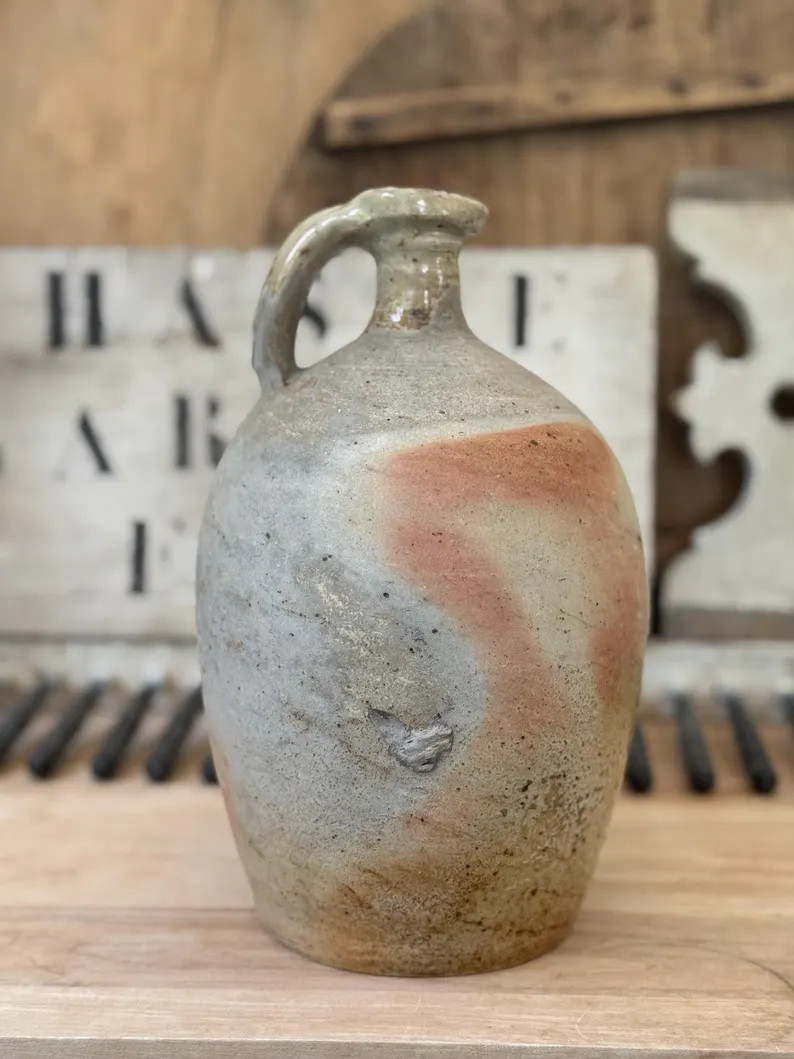 Antique French Oil Jug Antique Stoneware French Oil Pitcher Vintage French Oil Jug Vintage French... | Etsy (US)