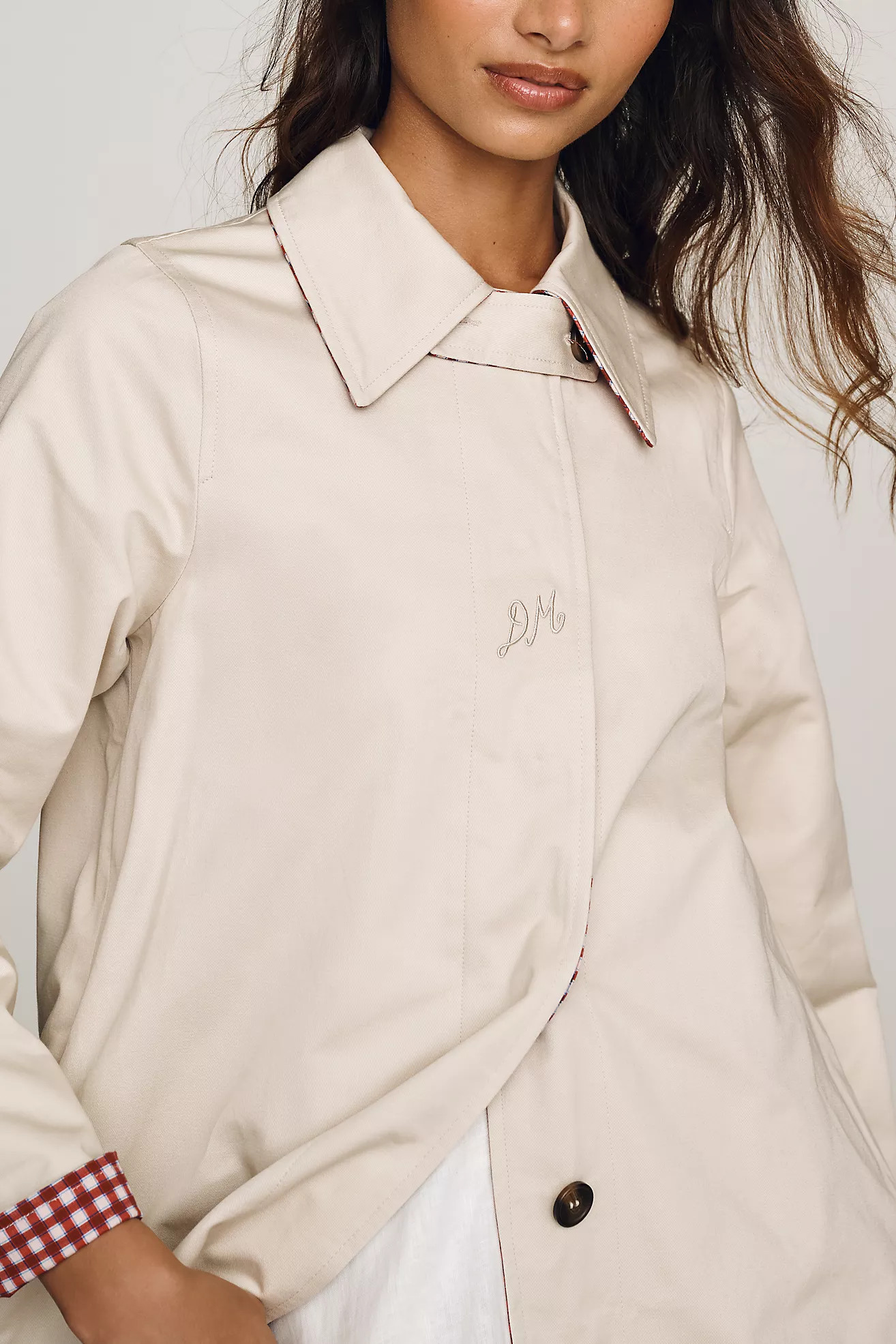 Damson Madder Mercedes 100% Cotton Reversible Coat | Anthropologie (US)