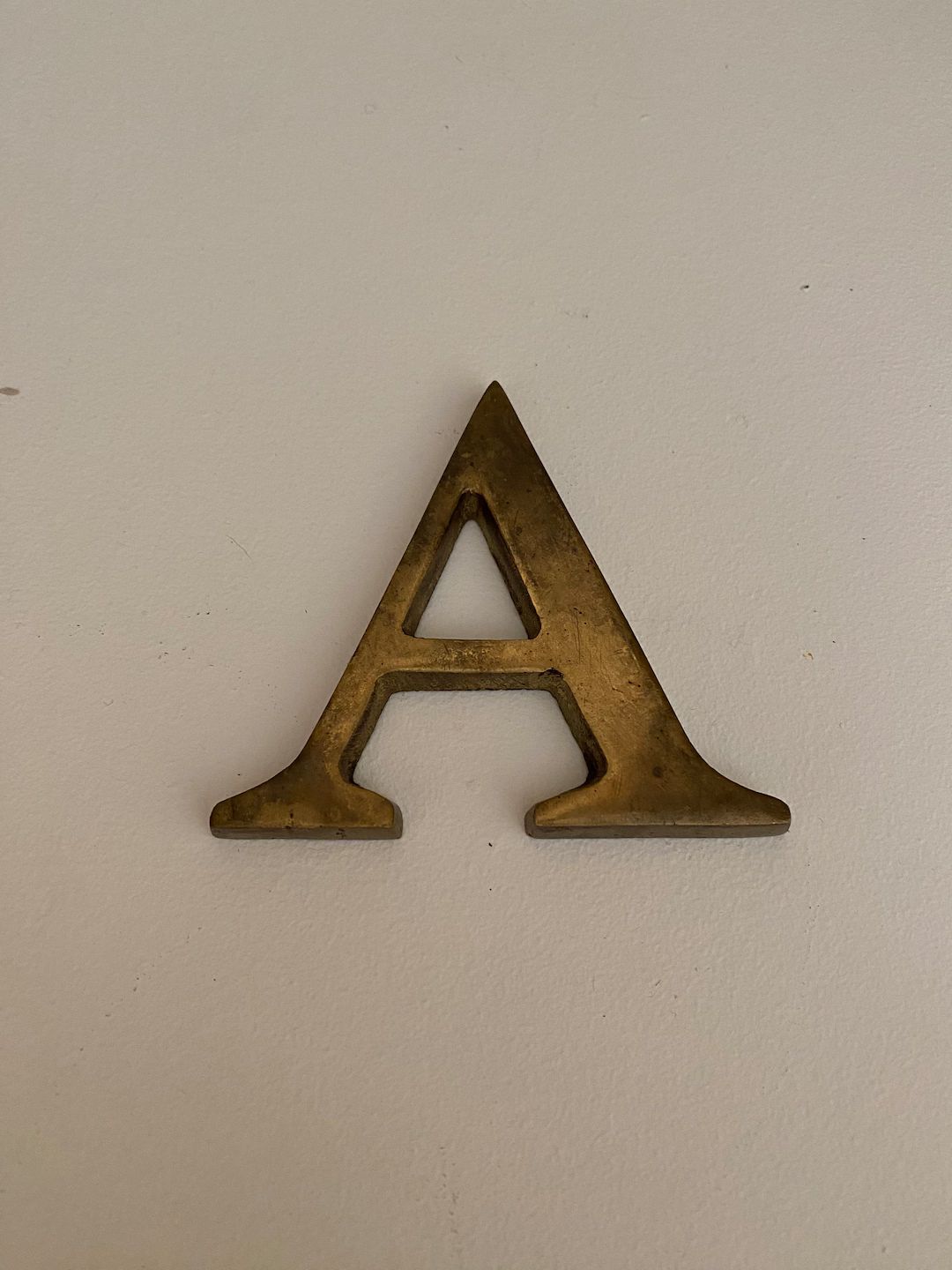 Vintage Solid Brass Letter / Initial A - Etsy | Etsy (US)