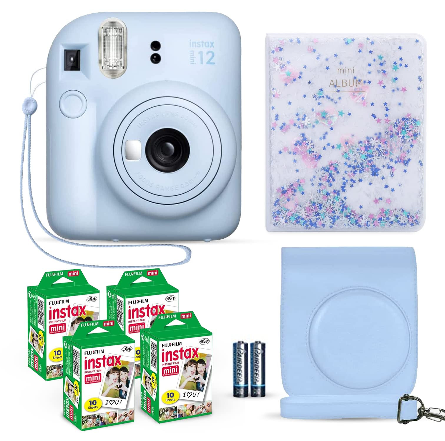 Fujifilm Instax Mini 12 Instant Camera Pastel Blue + Fuji Film Value Pack (40 Sheets) + Shutter A... | Amazon (US)