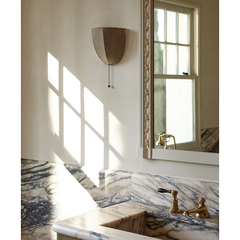 Allegra Wall Sconce with Linen Shade by Jake Arnold + Reviews | Crate & Barrel | Crate & Barrel