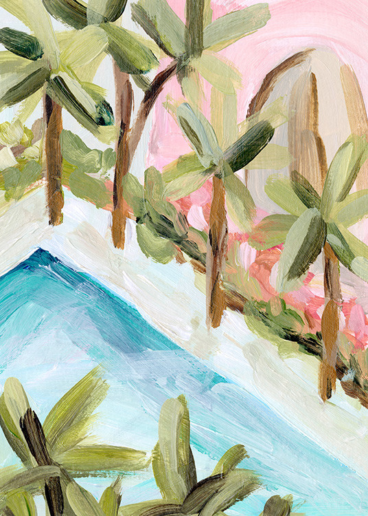 Poolside Vibes Poster | Desenio