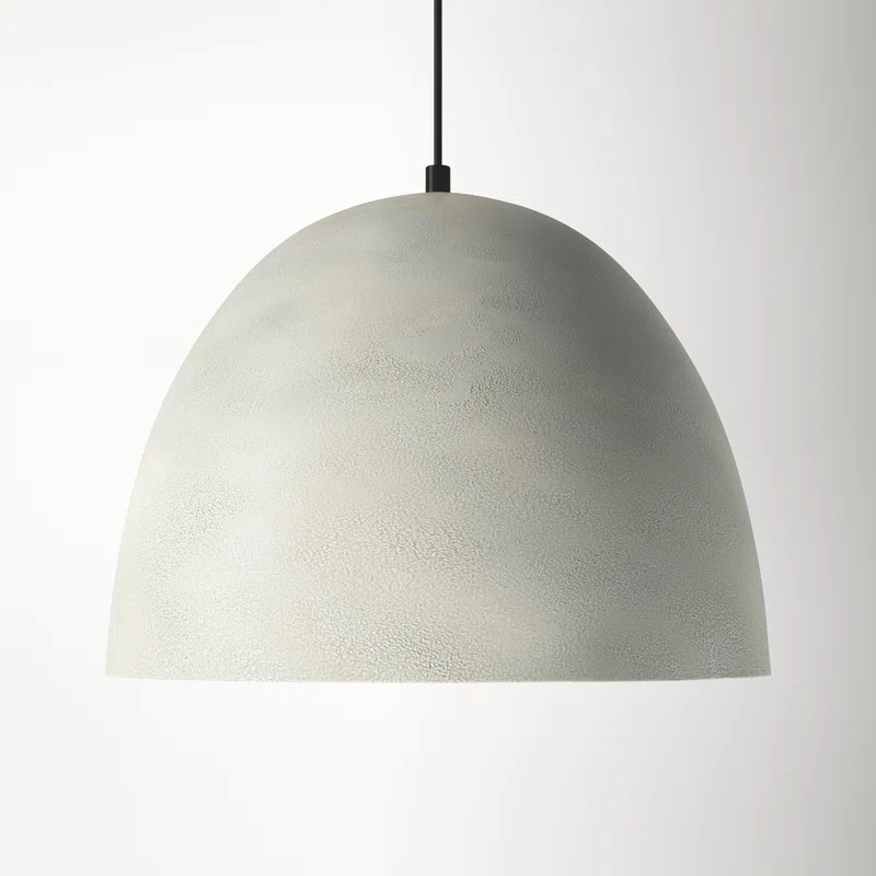 Kristen Single Light Concrete Dimmable Pendant | Wayfair North America