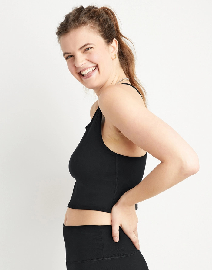 Soft Touch Ribbed Crop Top, C Logo | ChampionUSA.com (Hanesbrands Inc.)