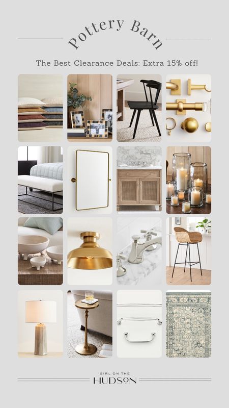 The best deals from the Pottery Barn clearance sale! Extra 15% off clearance prices right now!! 

#LTKhome #LTKfindsunder100 #LTKsalealert