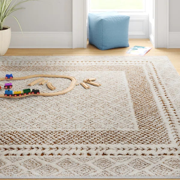 Calvo Machine Woven Oriental Brown Area Rug | Wayfair North America