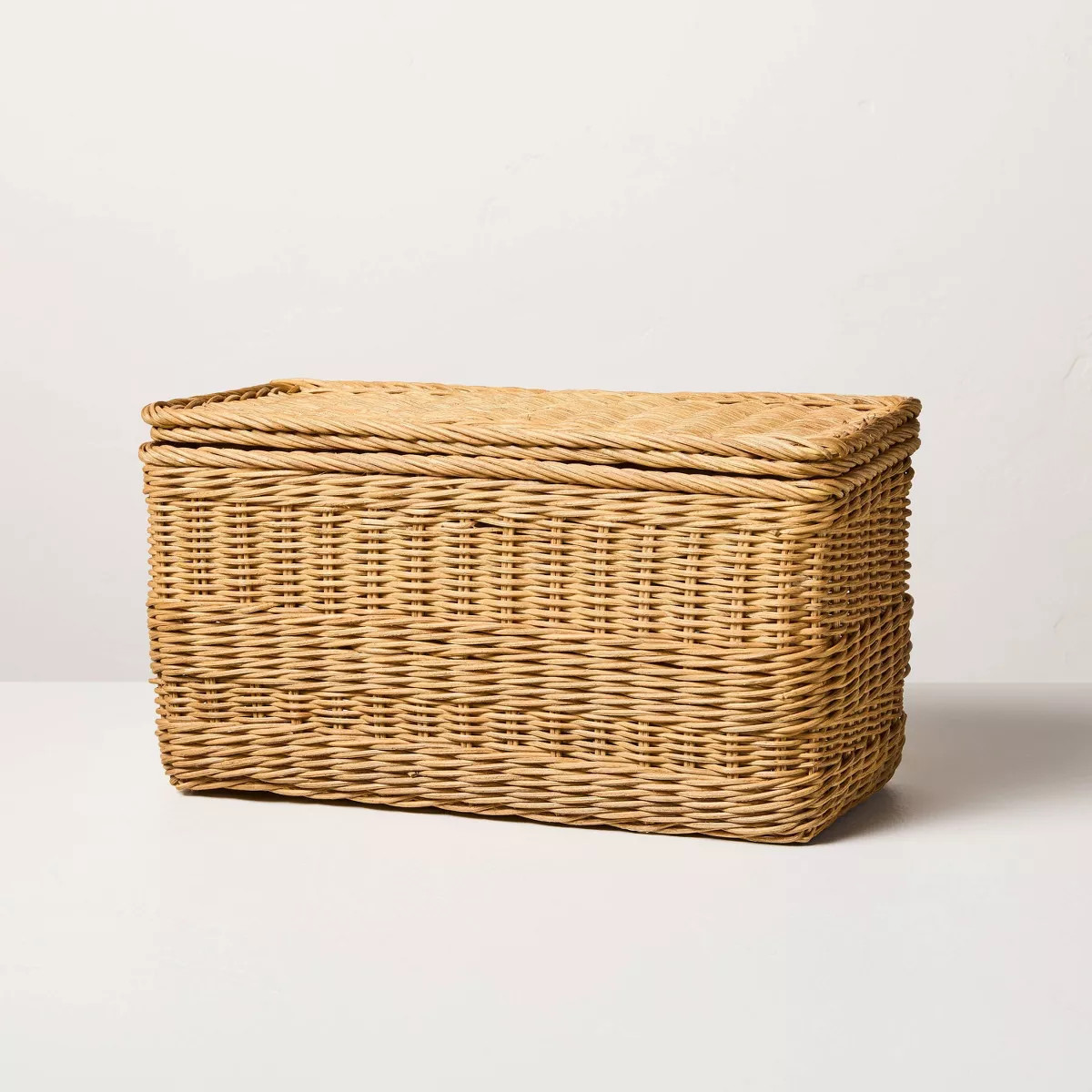 Rattan Basket with Lid - Hearth & Hand™ with Magnolia | Target