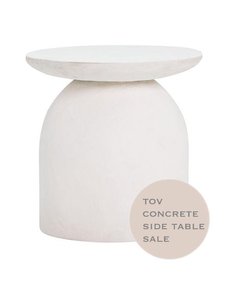 Tov modern concrete side on sale with coupon

#LTKsalealert #LTKhome #LTKparties