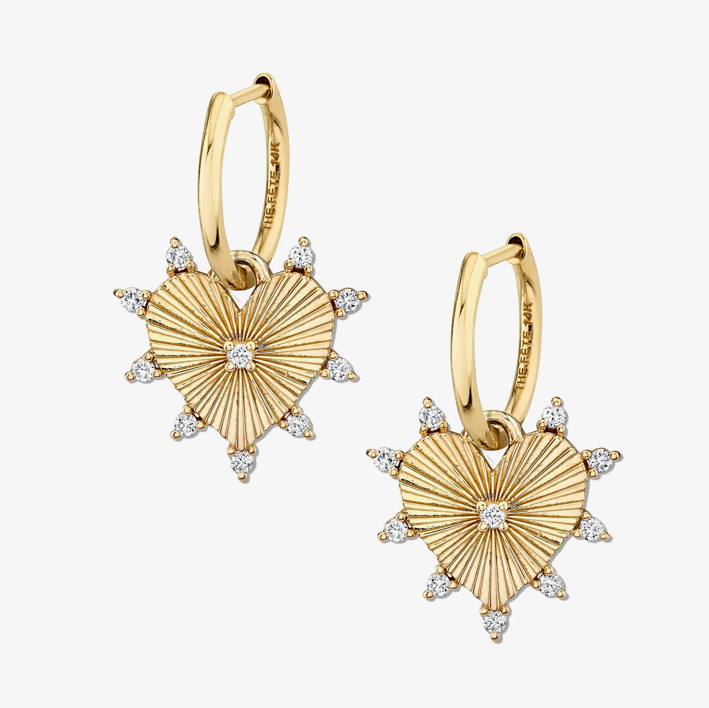 HALO HEART EARRINGS | The Fête