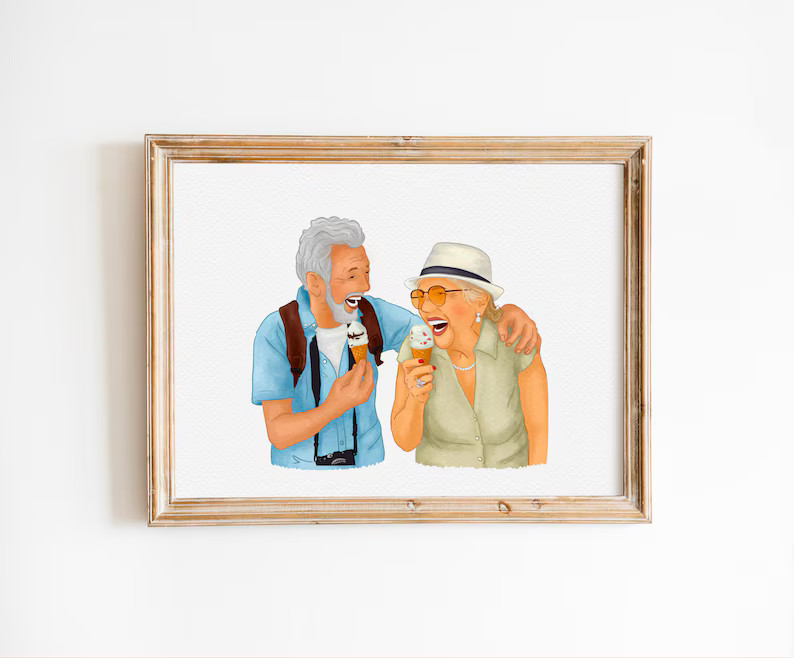 Custom Watercolor Portrait, Family Portrait Painting From Photo, Personalised Gift, Gifts for Cou... | Etsy (US)