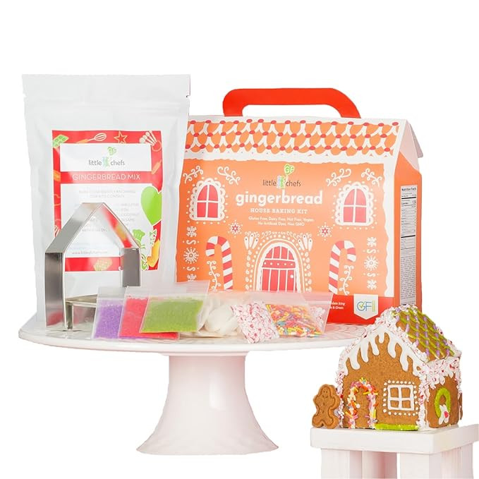 Little GF Chefs Gluten Free, Kids Gingerbread House Baking Kit, Gluten Free Certified, Allergy Fr... | Amazon (US)