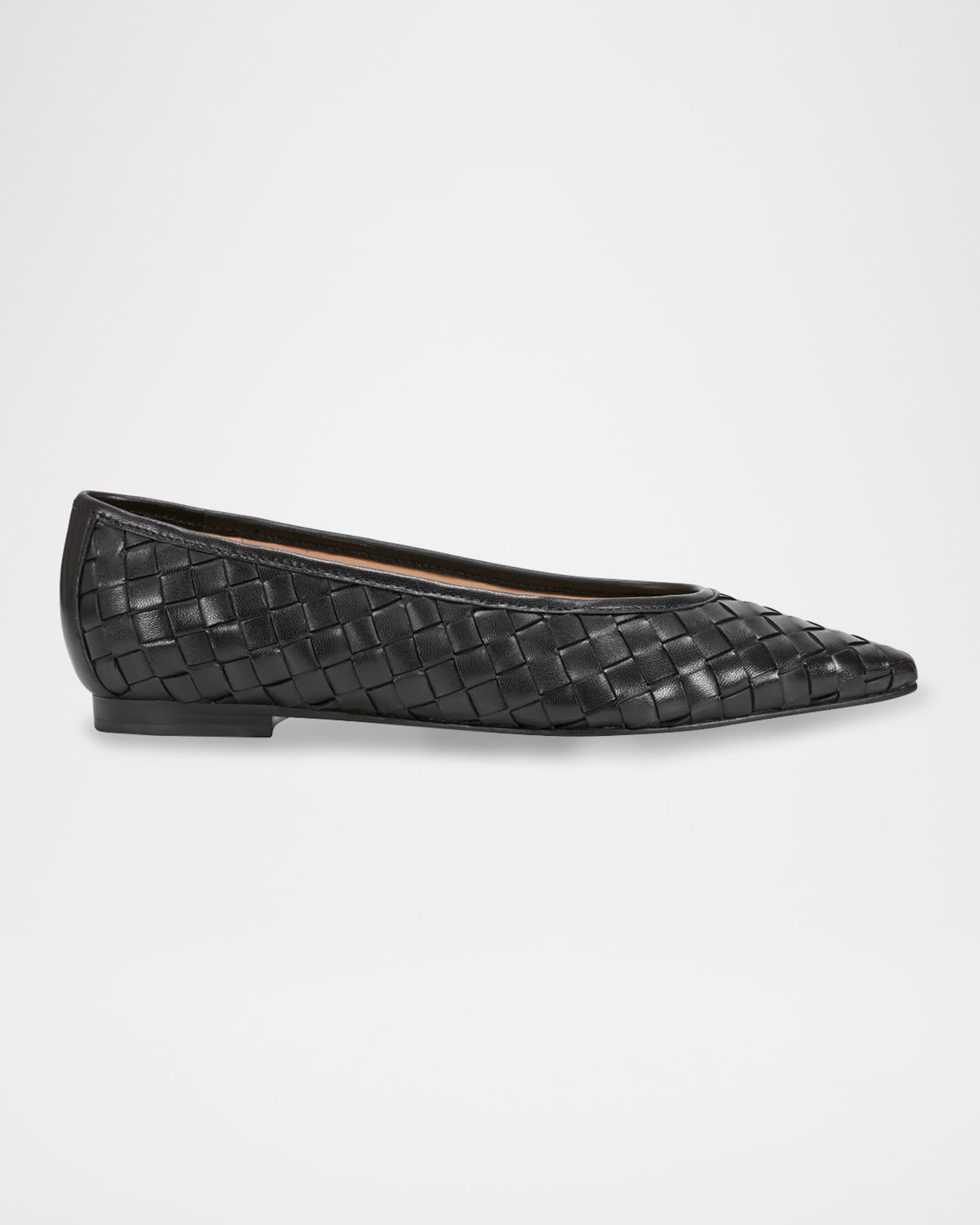 Damaria Woven Leather Ballerina Flats | Neiman Marcus