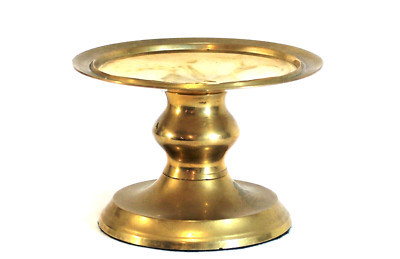 Vintage Solid Brass Candle Holder Pillar Pedestal India | eBay US