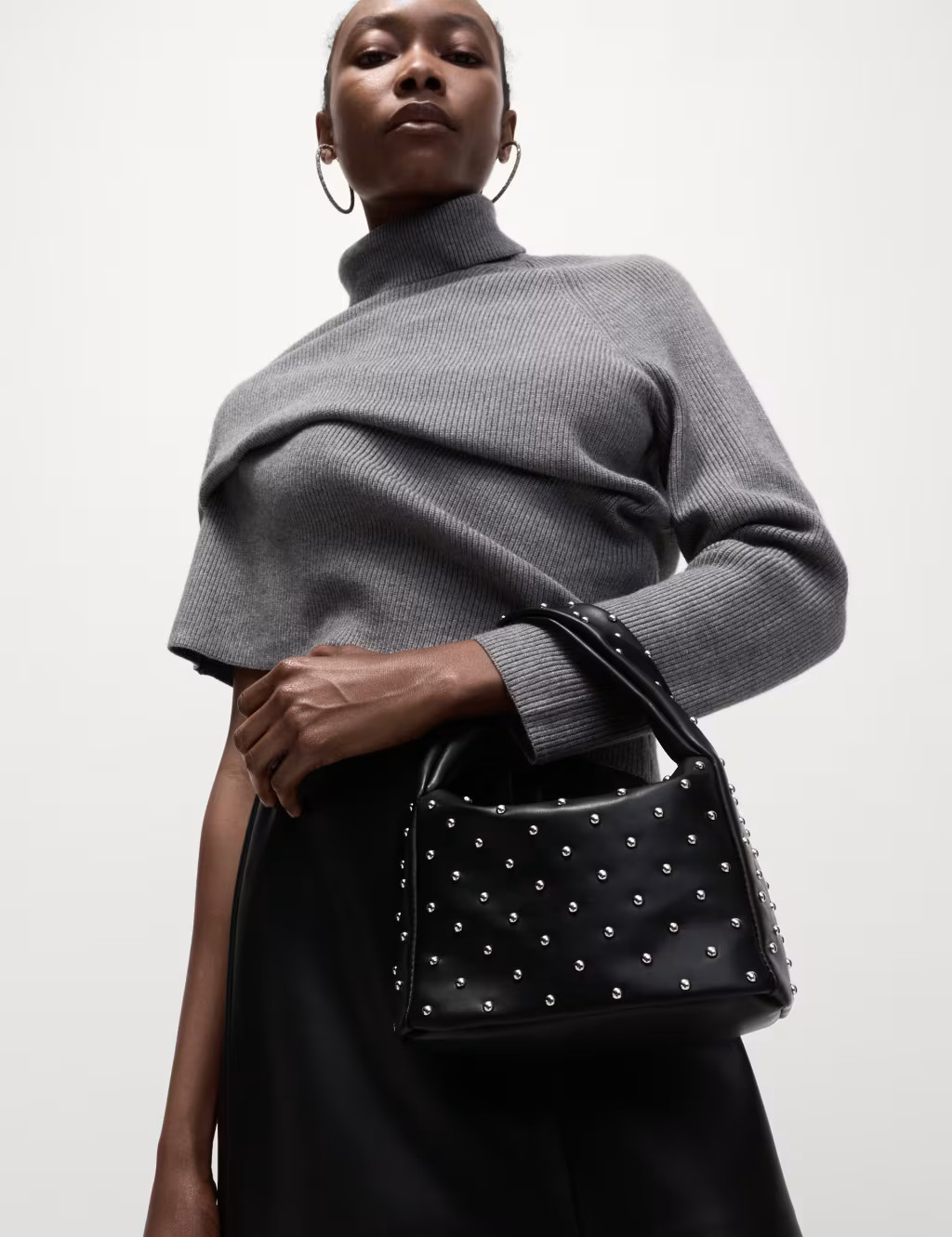 Faux Leather Studded Grab Bag | Marks & Spencer (UK)