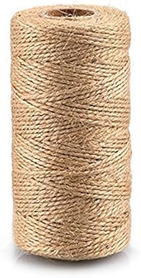 KINGLAKE 328 Feet Natural Jute Twine Best Arts Crafts Gift Twine Christmas Twine Durable Packing ... | Amazon (US)