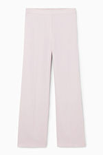 WIDE-LEG TAILORED LINEN TROUSERS - LILAC - COS | COS UK