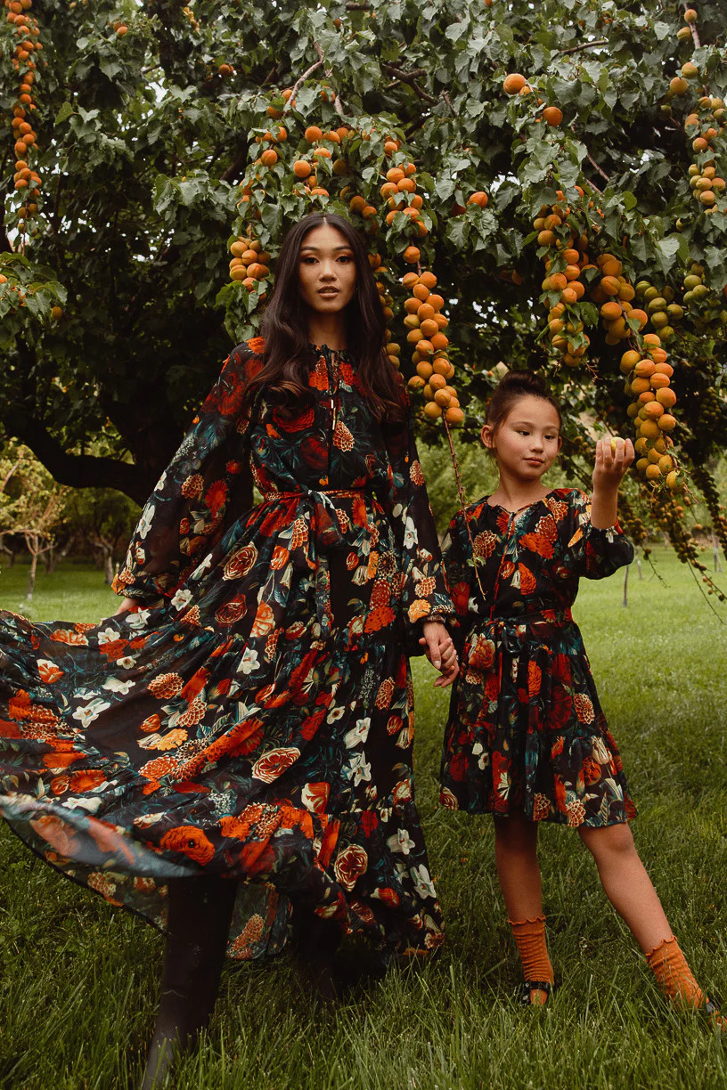 Imogen Dress in Moody Floral | Ivy City Co