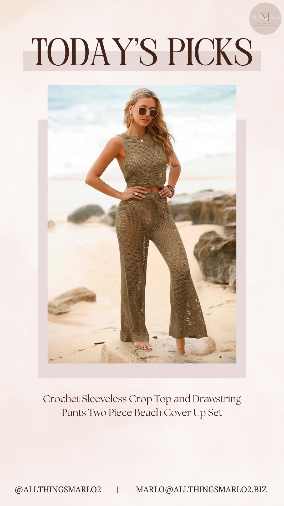 Crochet Sleeveless Crop Top and Drawstring Pants Two Piece Beach Cover Up Set 

 #LTKSeasonal #LTKWorkwear #LTKTravel