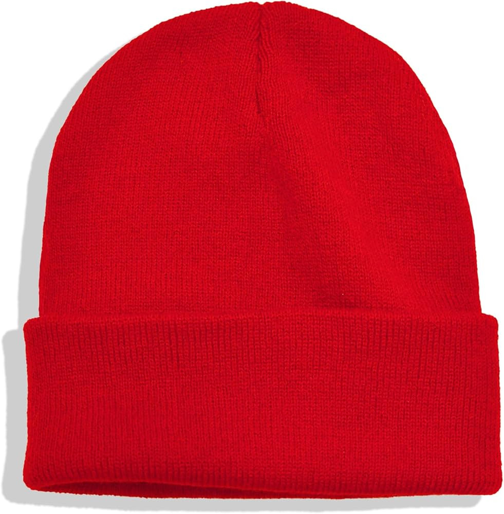 ZOORON Beanie for Women Men Unisex Cuffed Plain Skull Knit Hat Soft Fisherman Beanies Winter Hats | Amazon (US)