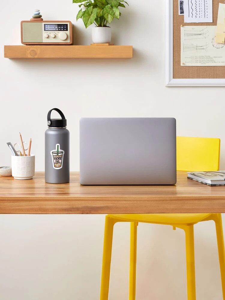 Teacher Fuel Coffee Sticker Sticker | Redbubble (US)