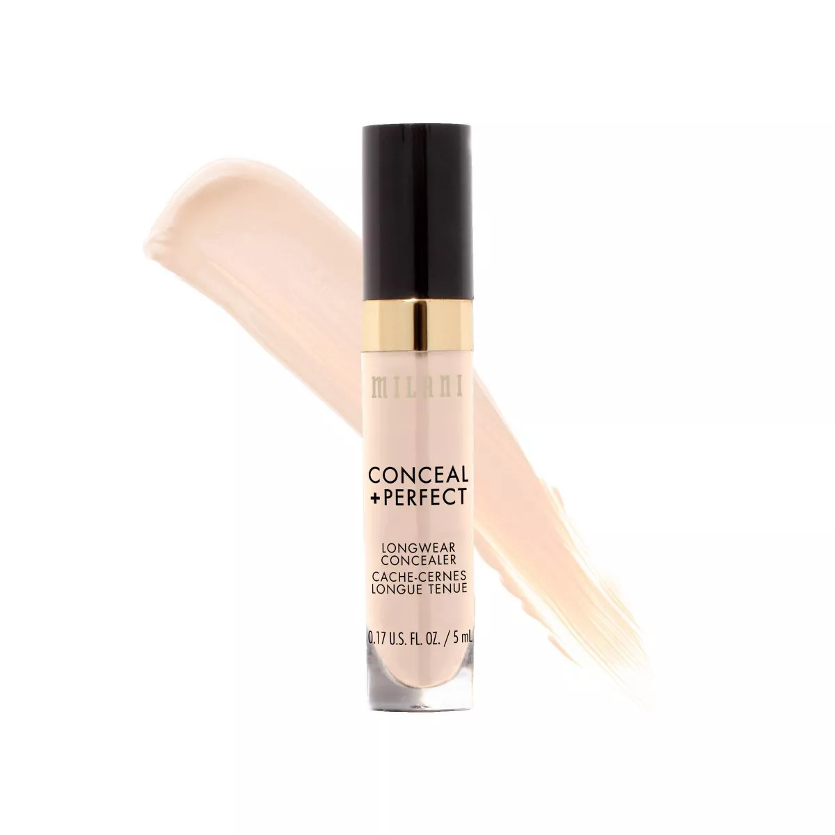 Milani Conceal + Perfect Longwear Concealer - 110 Nude Ivory - 0.17 fl oz | Target