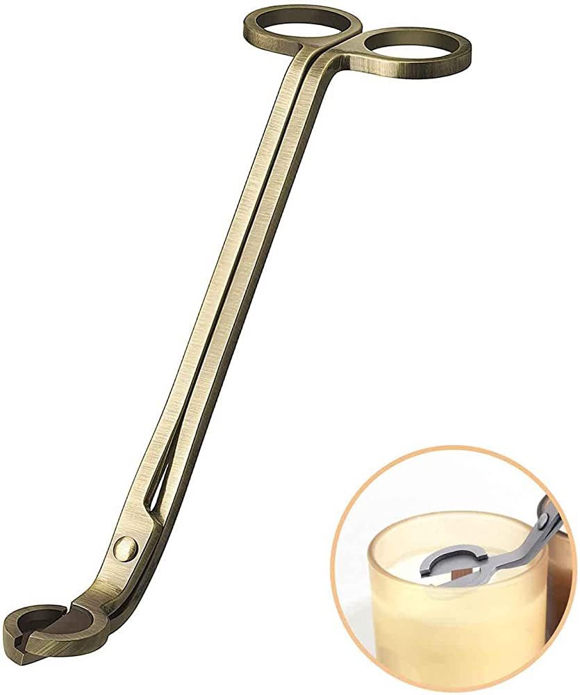 AIM & GGKK Candle Snuffer Gold Copper Trimmer Wick Antique Brass Candle Wick Clipper Wick Cutter ... | Amazon (US)