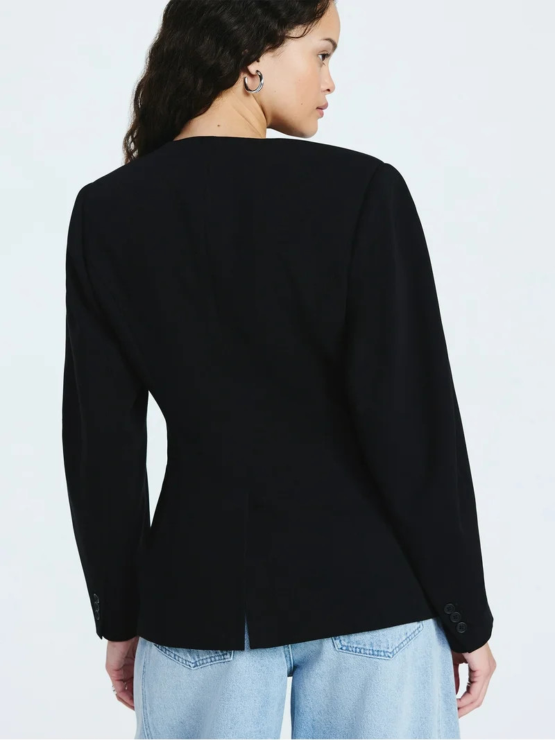 Scoop Women's Barrel Sleeve Blazer, Sizes XS-XXL | Walmart (US)