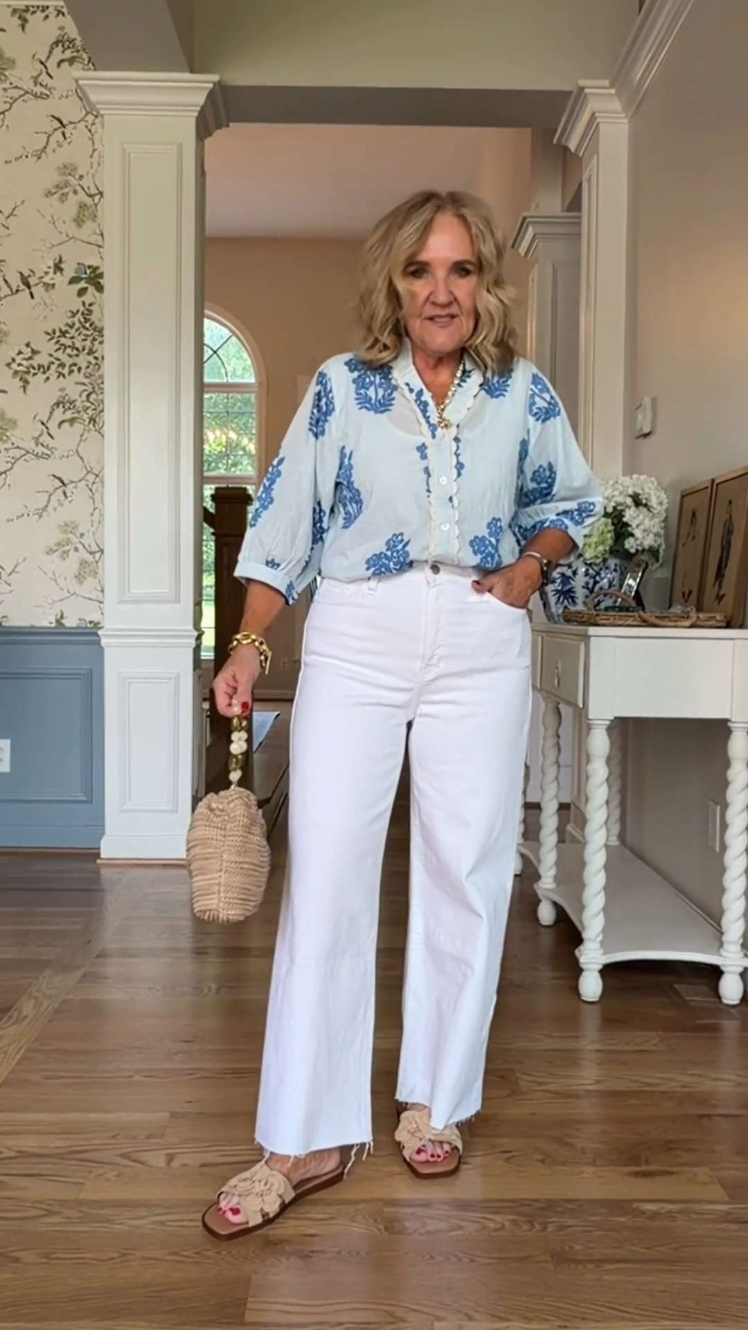 These jeans were a pleasant surprise. The fit is relaxed, the stretch makes them comfortable enough for all-day wear, and the wide-leg silhouette gives them that effortless look that works with just about everything. 🫶🏻 

 #LTKootd #LTKSeasonal #LTKOver40