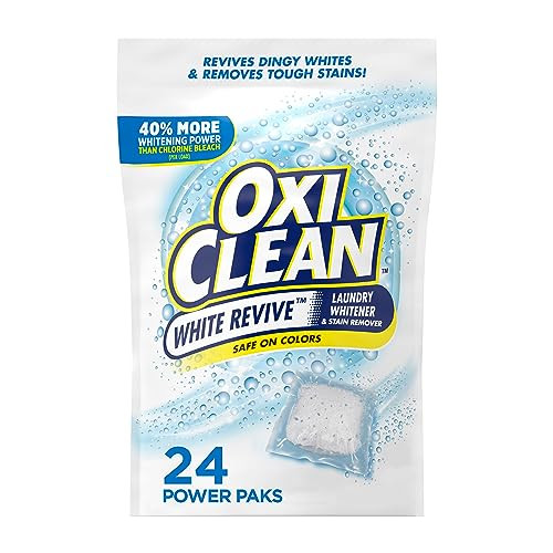 OxiClean White Revive Laundry Whitener and Stain Remover Power Paks, 24 Count | Amazon (US)