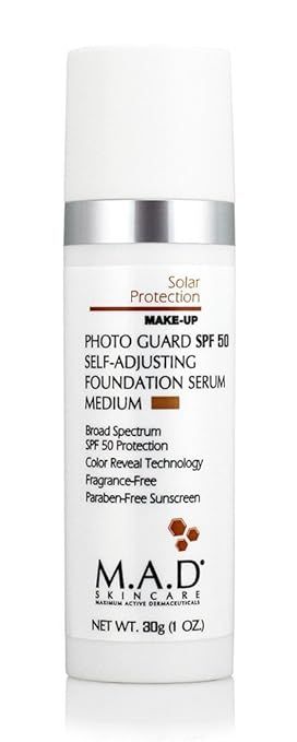 M.A.D SKINCARE SOLAR PROTECTION: Photo Guard SPF 50 Self-Adjusting Foundation Serum: Neutral/Medi... | Amazon (US)