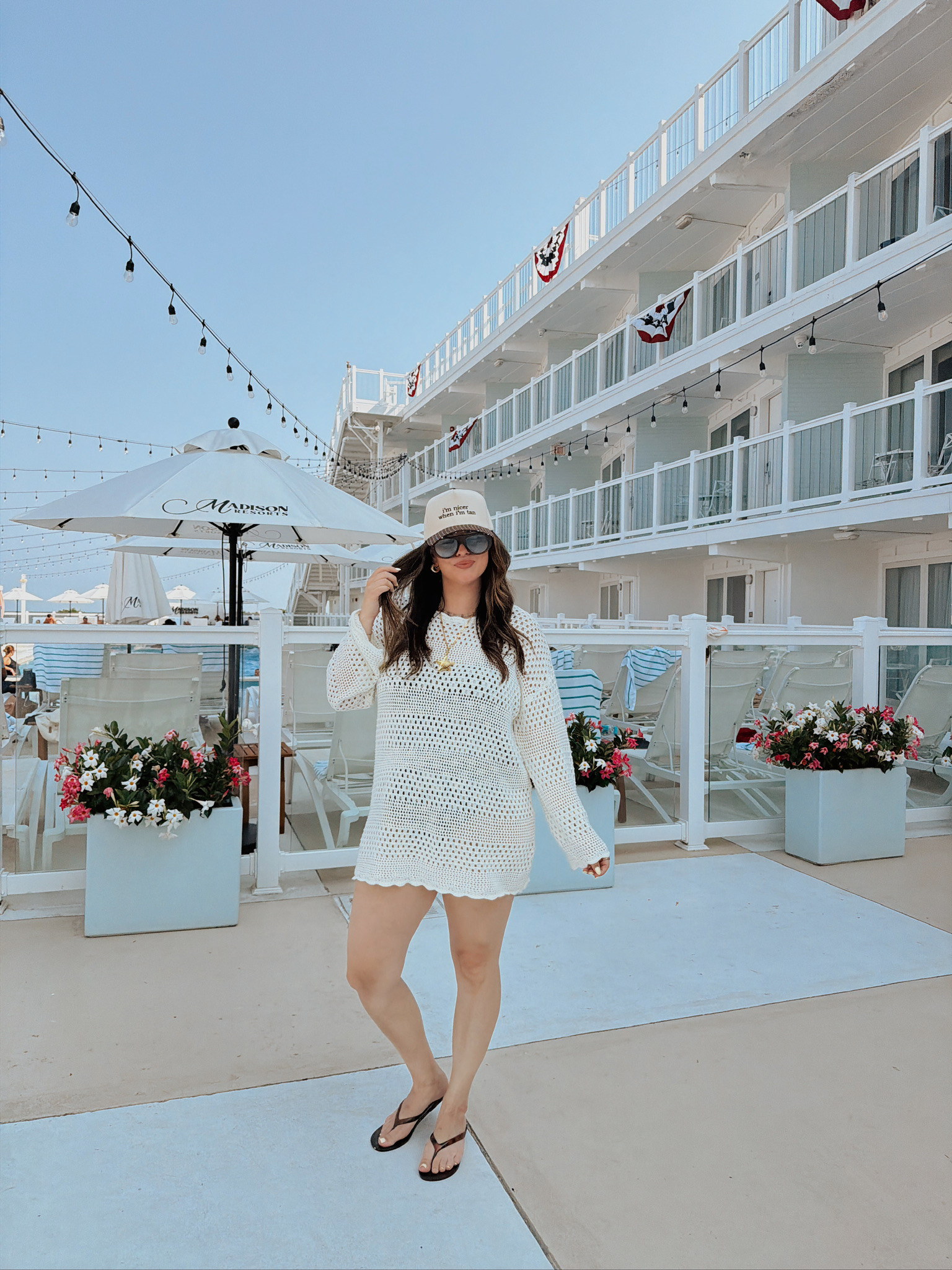 wearing a large in the swim, XL in the coverup 

 #LTKSeasonal #LTKMidsize