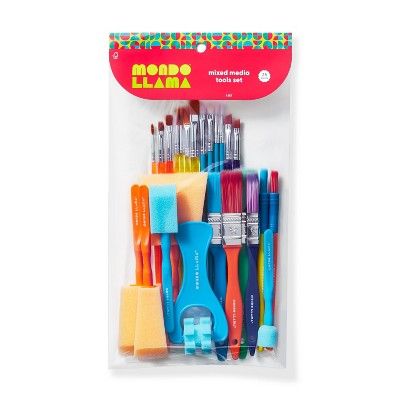 25pc Mixed Media Tools Set - Mondo Llama™ | Target