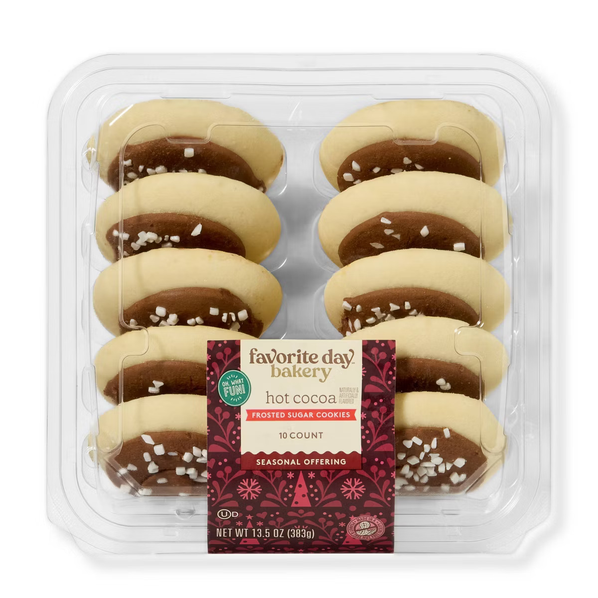 Holiday Christmas Hot Chocolate Frosted Sugar Cookies - 13.5oz/10ct - Favorite Day™ | Target