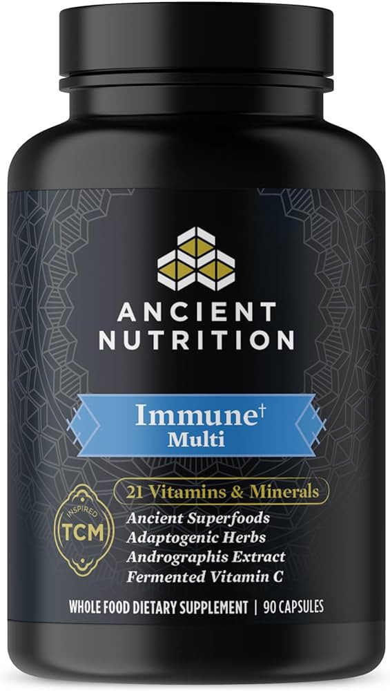 Ancient Nutrition Multivitamin for Immune Support, Immune, 21 Vitamins and Minerals with Vitamin ... | Amazon (US)