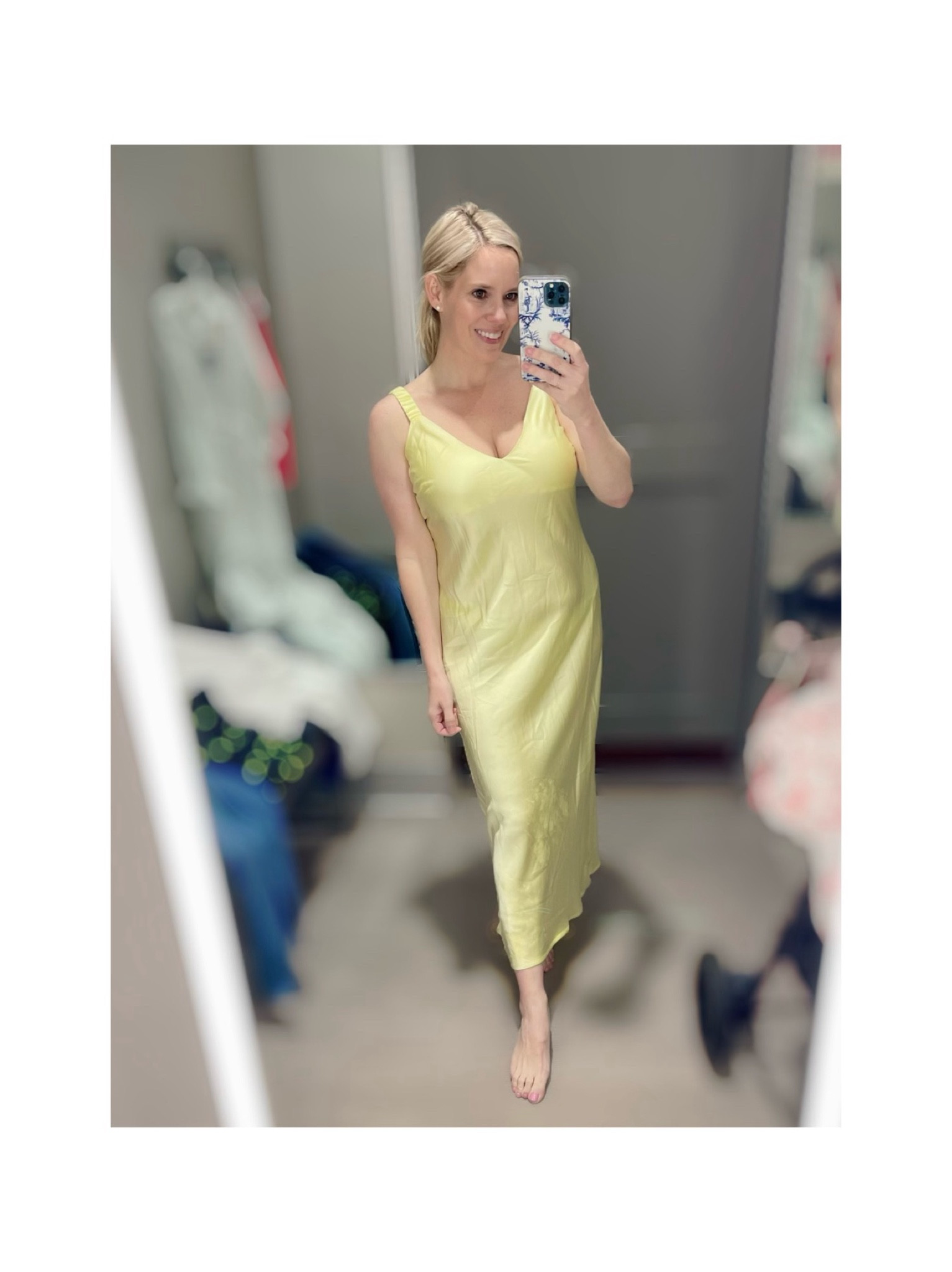 Yellow slip midi dress 

#LTKFindsUnder100 #LTKParties #LTKFindsUnder50