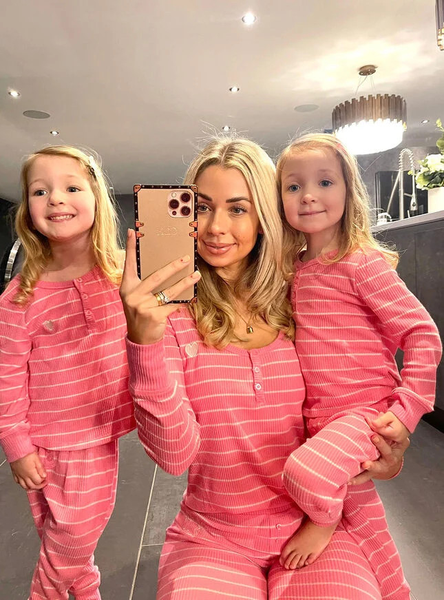 Mini Candy stripe henley set - Candy Pink | Boux Avenue (UK)