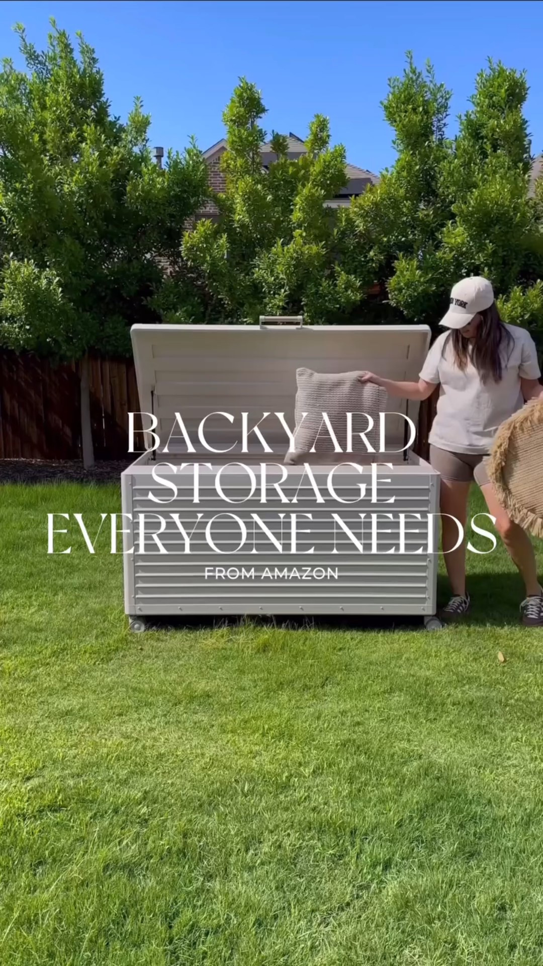 Our new deck box holds all the patio cushions and games, the side table doubles as sneaky storage (yes please to fewer toys everywhere), and the big box? It hides the lawn mower + all the yard tools like a pro.

Simple, functional, and makes our backyard feel so much cleaner.

#amazonhome #amazonfavorites #patiodecor #backyardinspo #amazonhacks #storagesolution #outdoorliving #ltkhome

#LTKSaleAlert #LTKHome #LTKSummerEdit