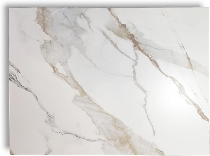 Multi-Purpose Pastry Marble Design Stone Tray Cutting Board Slab 16” x 12” With Non-Slip Feet... | Amazon (US)