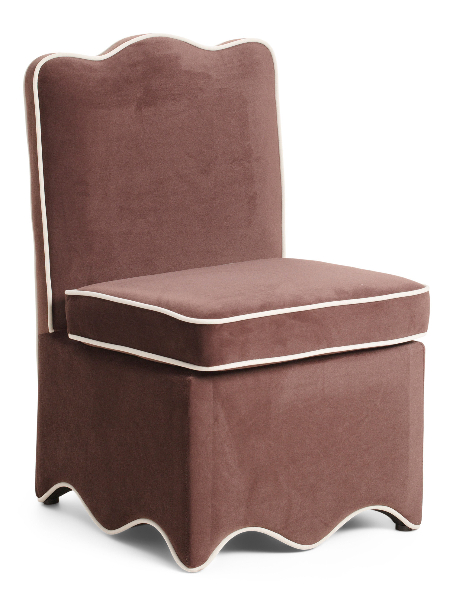 22x34 Velvet Skirted Dining Chair With Scalloped Bottom | Kitchen & Dining Room | Marshalls | Marshalls