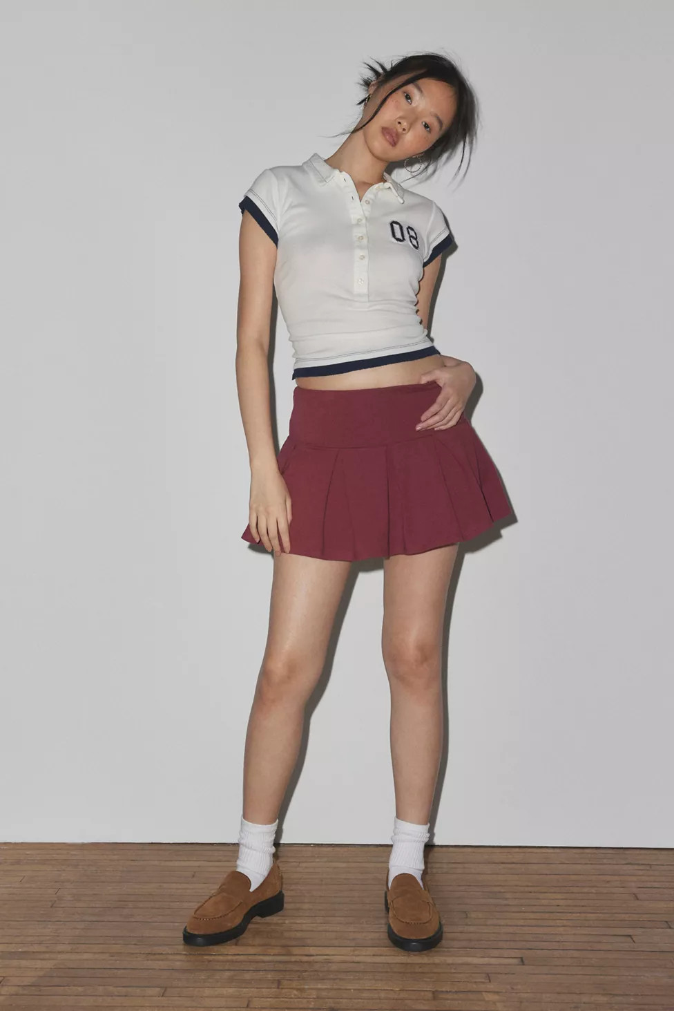 Out From Under Prep School Pleated Micro Mini Skort | Urban Outfitters (US and RoW)