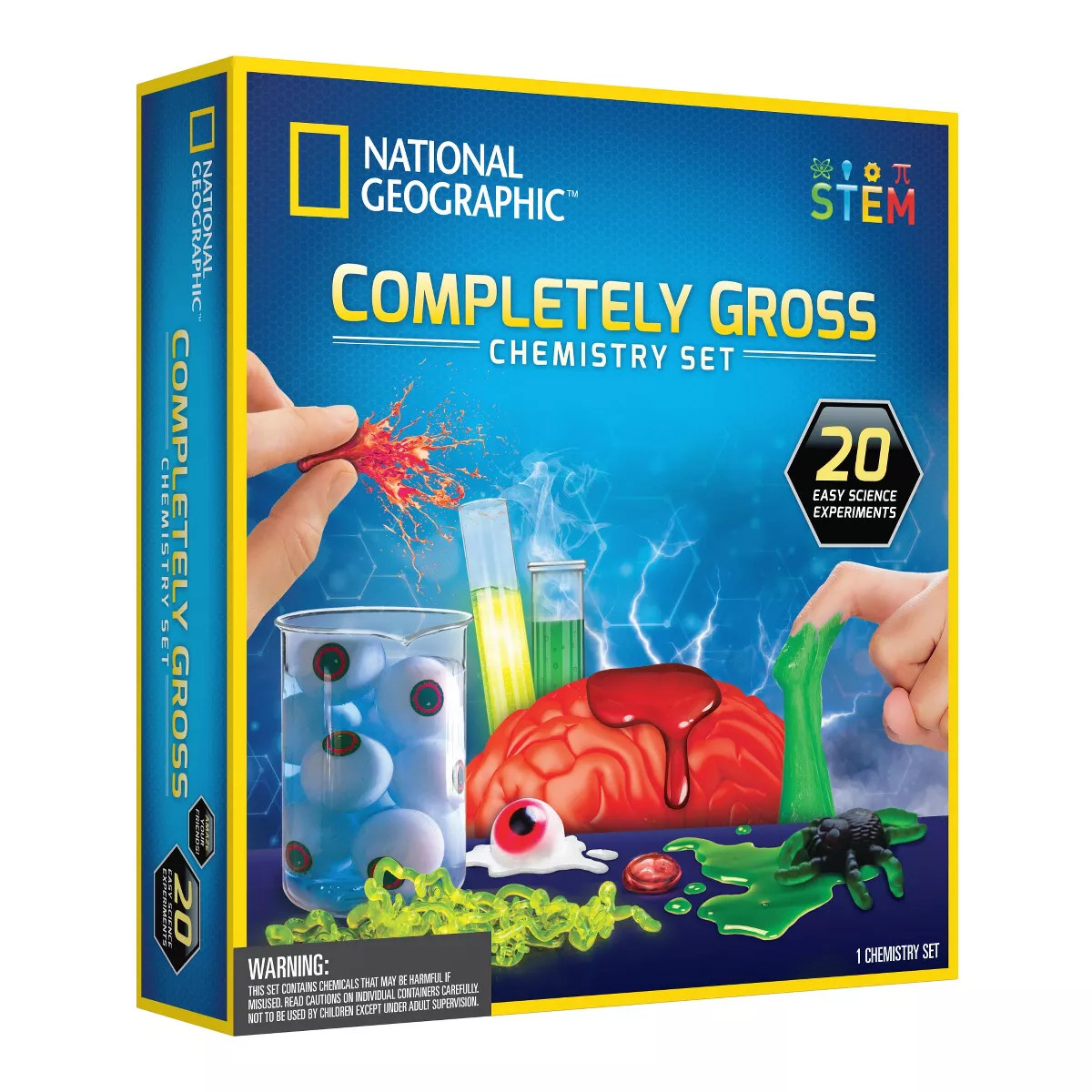 NATIONAL GEOGRAPHIC Gross Chemistry Set - 10 Gross Science Experiments for Kids, Dissect a Brain,... | Target