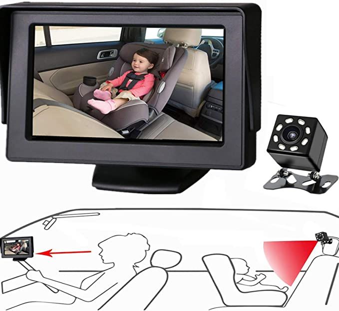Itomoro Baby Car Mirror, View Infant in Rear Facing Seat with Wide Crystal Clear View,Camera Aime... | Amazon (US)