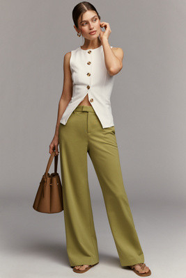 Maeve Clean Knit Trousers | Anthropologie (US)