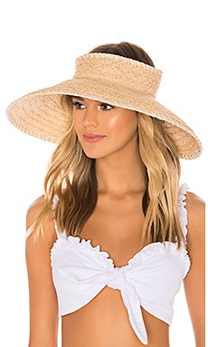 Hat Attack Whipstitch Roll Up Travel Visor in White from Revolve.com | Revolve Clothing (Global)