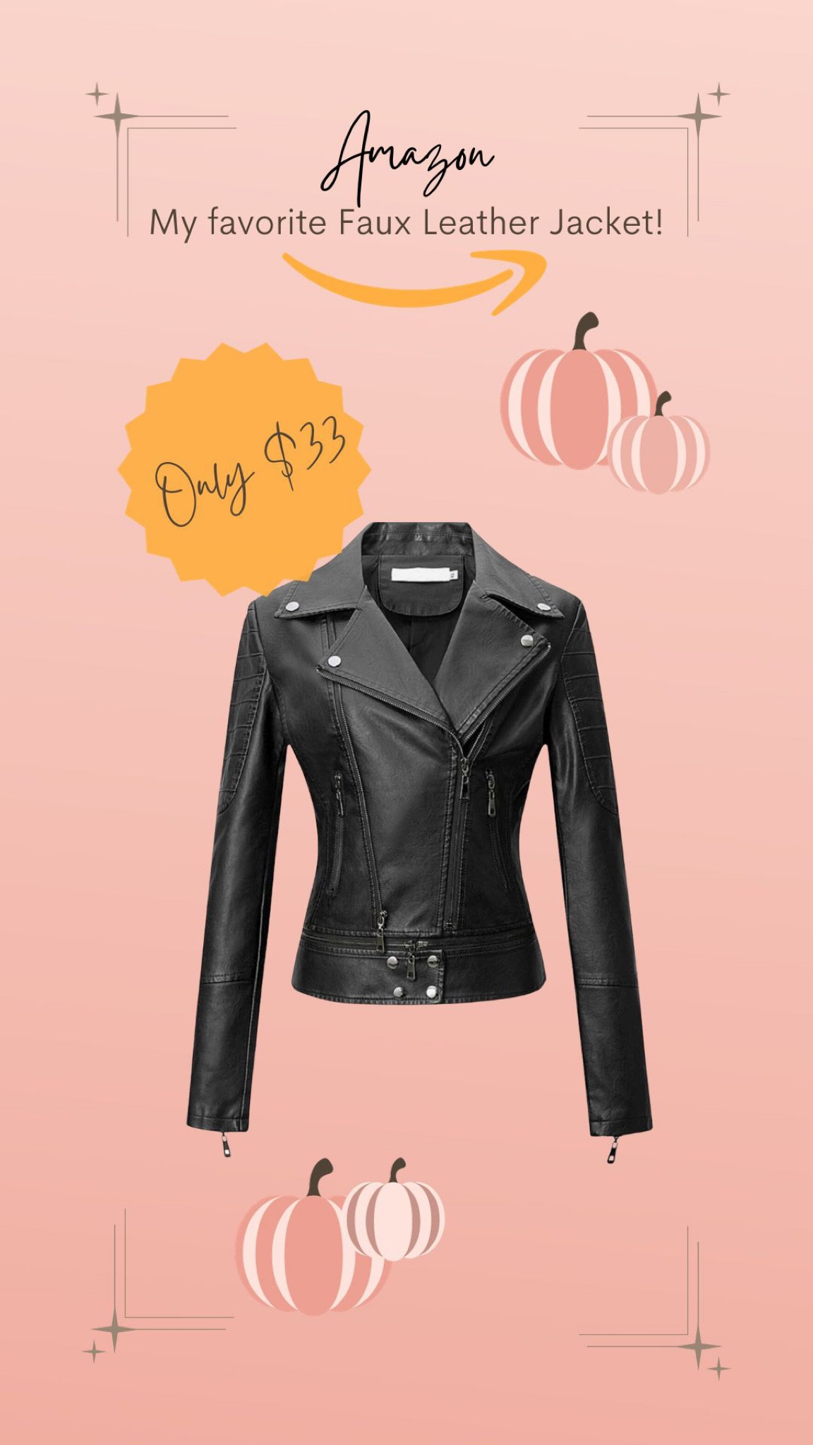 Ahhh my favorite faux leather jacket is only $33 on Prime right now! I wear a small ! 

#LTKxPrime #LTKsalealert #LTKfindsunder50