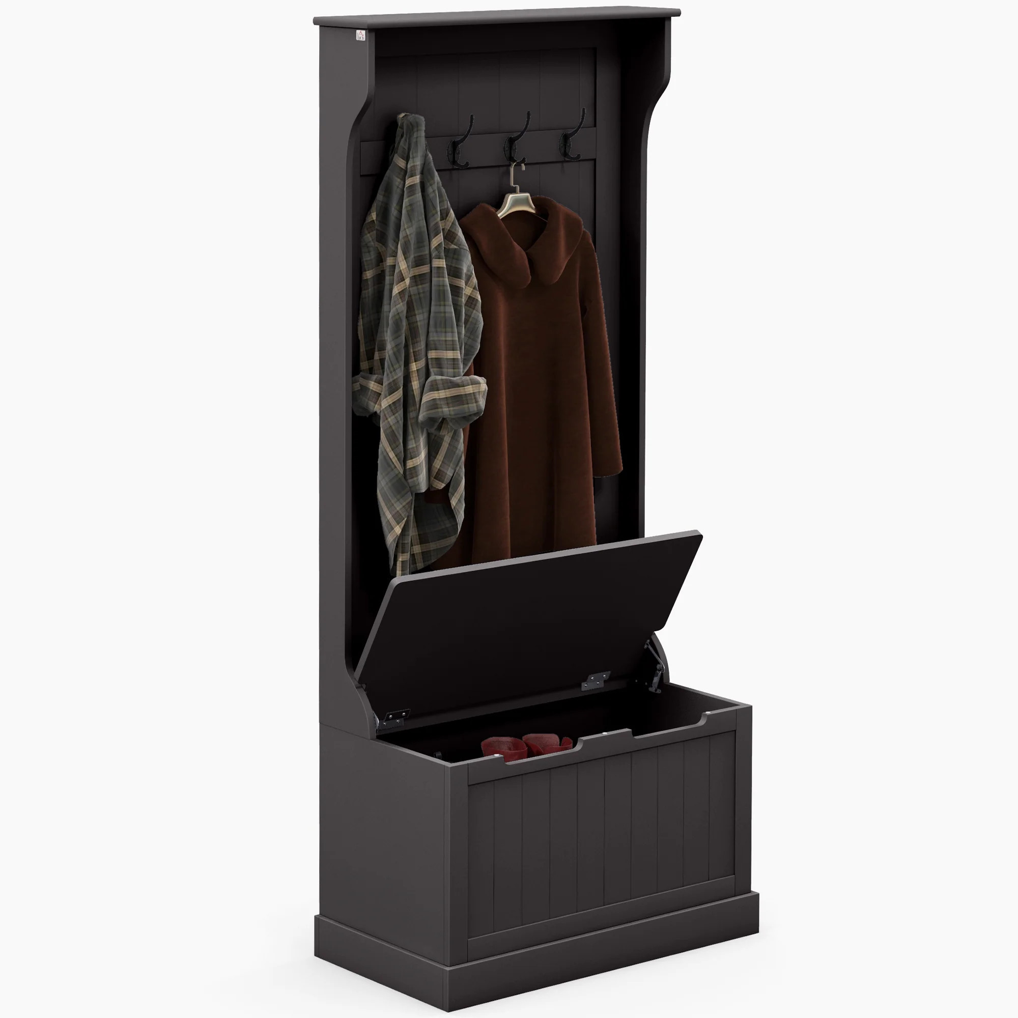 Storage Bench Hall Tree for Entryway or Mudroom | Shop Simon