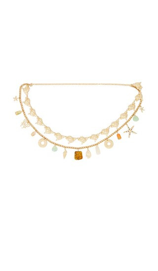 Shelly Chain Belt in Gold & Multi Charm | Revolve Clothing (Global)