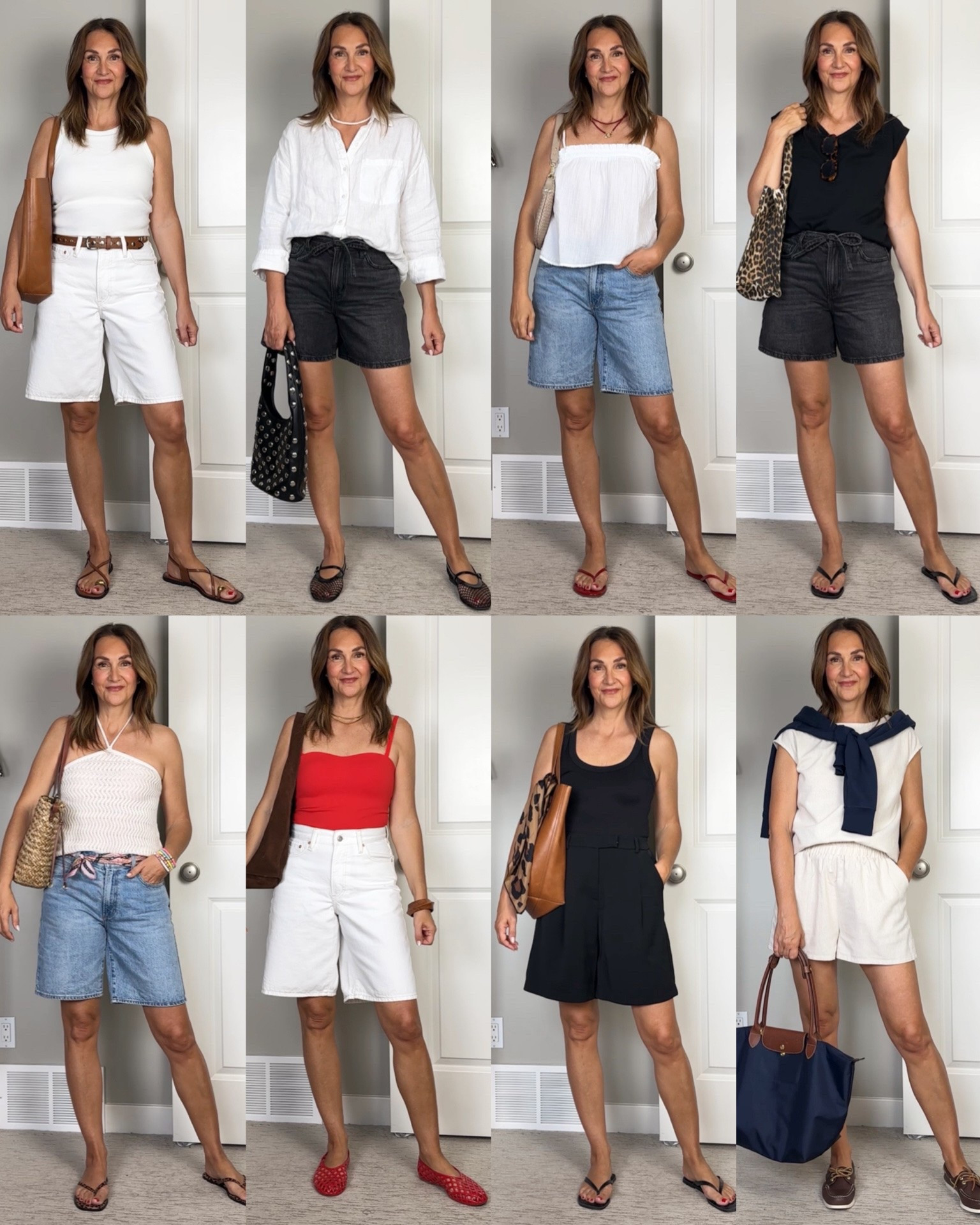 Short styling ideas! Loving the longer and wider styles that are trending for 2026! 
I’m 5’ 7” wearing my usual size 27/4/S in all shorts except the Gap pair they fit big so I sized down. Also got M in the black trouser shorts as I was between S and M on the size chart.
Also wearing M in the red tank, S in all other tops.

#LTKSeasonal #LTKootd #LTKTall