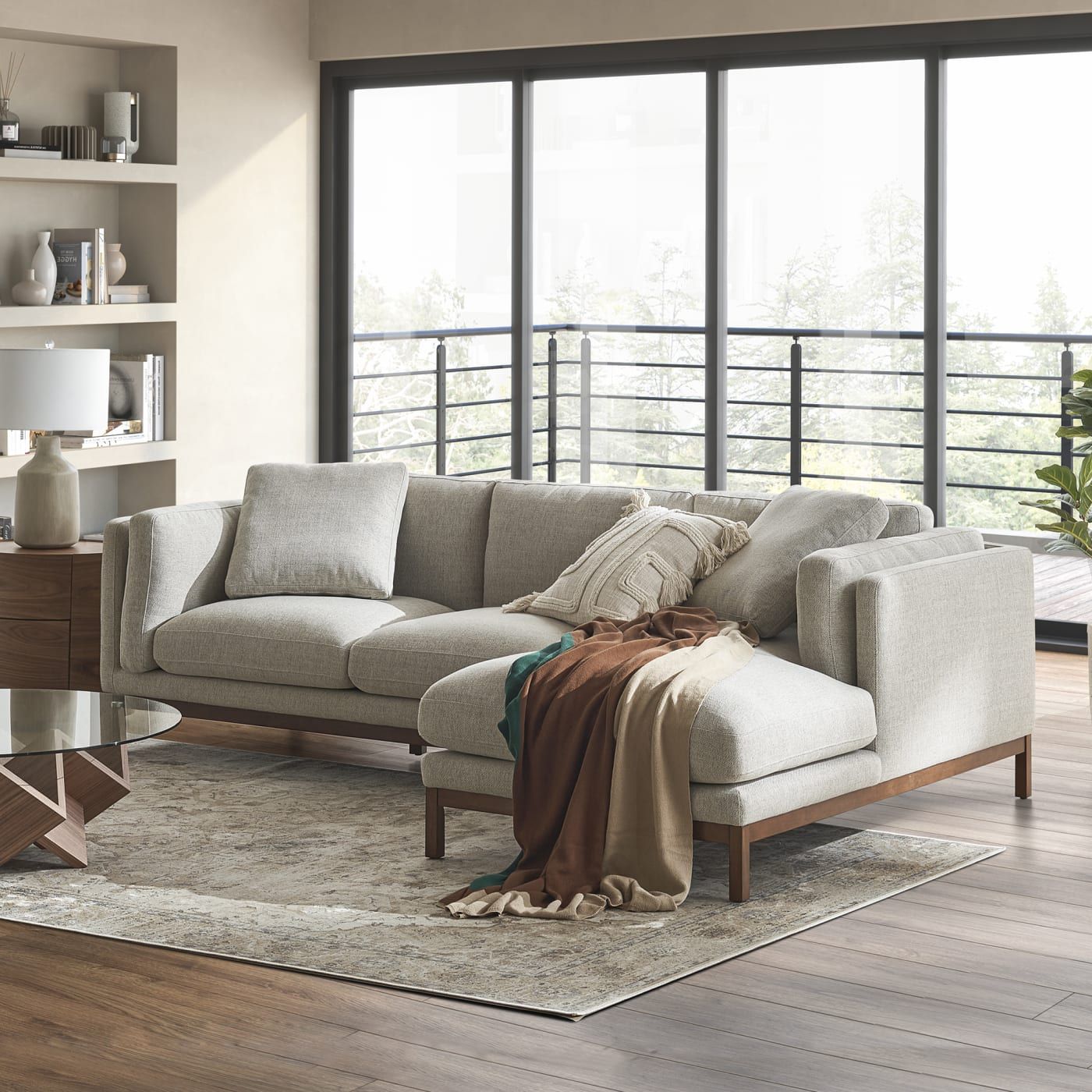 Owen Chaise Sectional Sofa | Castlery | Castlery US