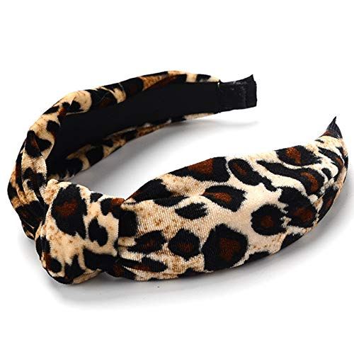 TOOGOO Leopard Twist Knot Pattern Headband Sweet Chiffon Print Hair Band Fashion Headwear For... | Amazon (US)